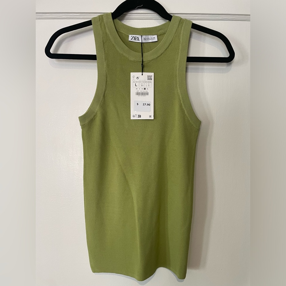 🆕 New with Tags Zara Green Tank